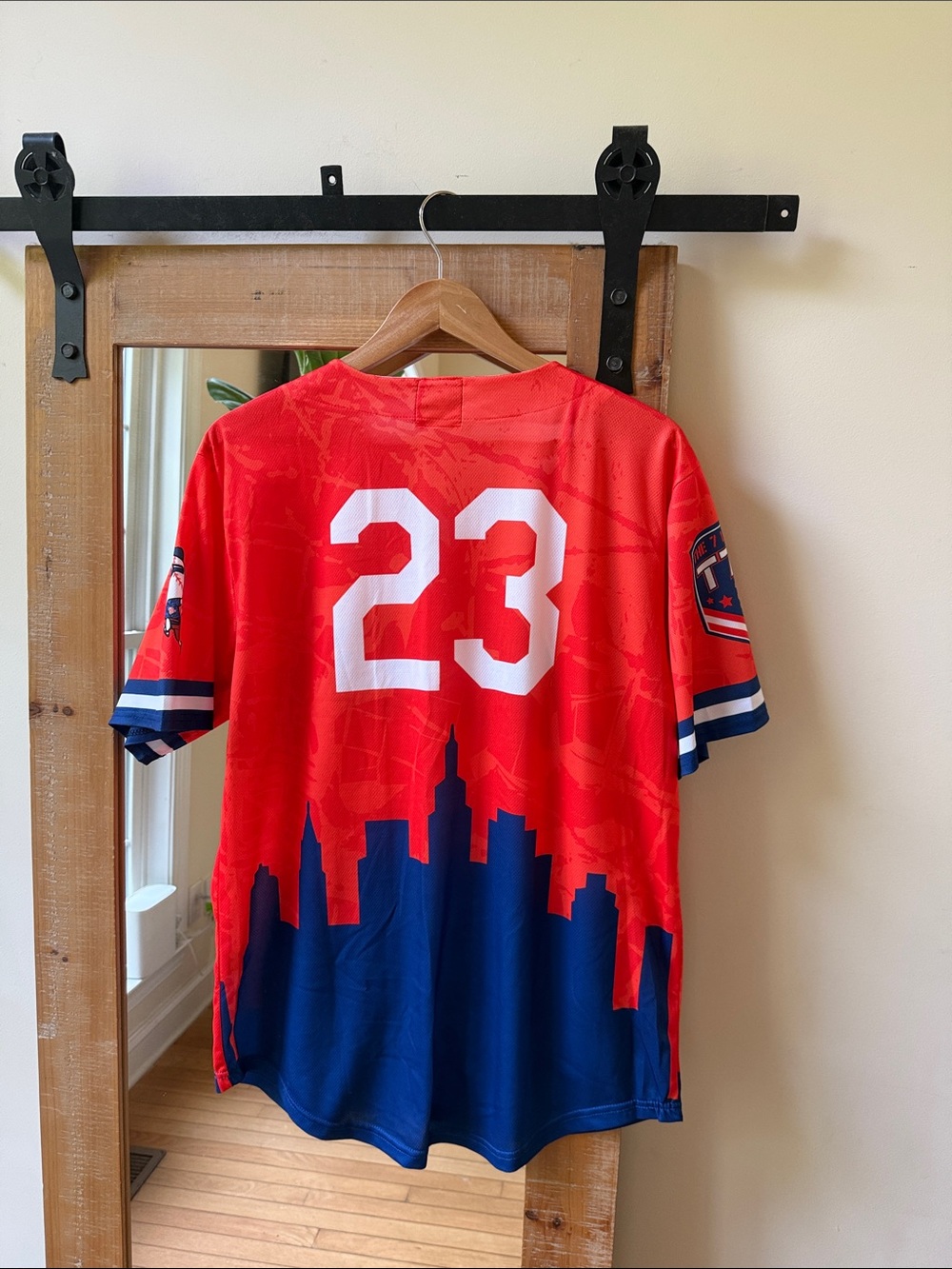 The Seven Line NY Mets Baseball Jersey Size L - Picture 5 of 6